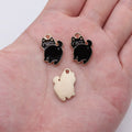 17x14mm 1.4g Zinc Alloy Cute Cat Charm Pendant for DIY Necklace Bracelet Jewelry Making