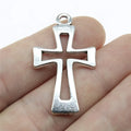 38x22mm 2.8g Multicolor Zinc Alloy Cross Charm Pendant for DIY Bracelet Necklace Jewelry Making