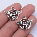 25x19mm 2.6g Multicolor Zinc Alloy Horus Eye Charm Pendant for DIY Jewelry Making and Accessories
