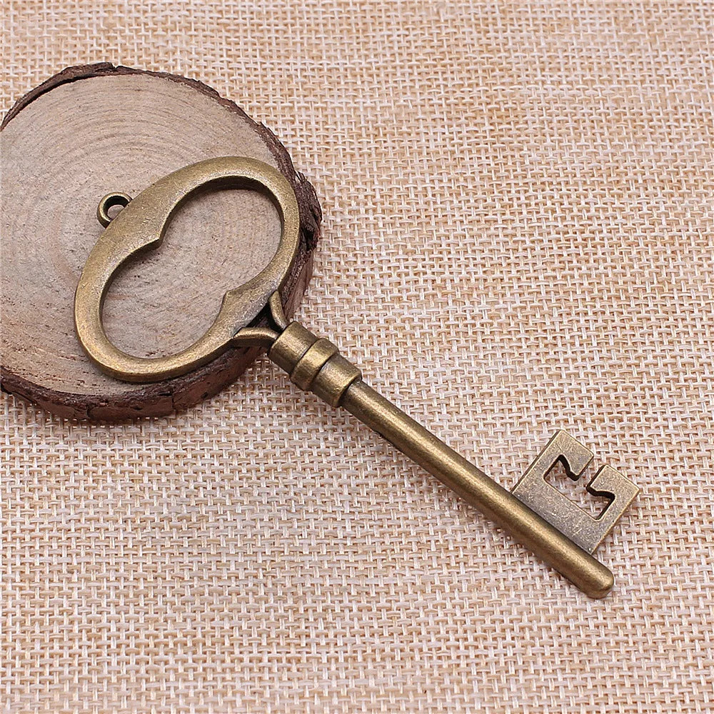 94mm 12.6g Multicolor Zinc Alloy Large Key Charm Pendant for Statement Necklace Keychain Making