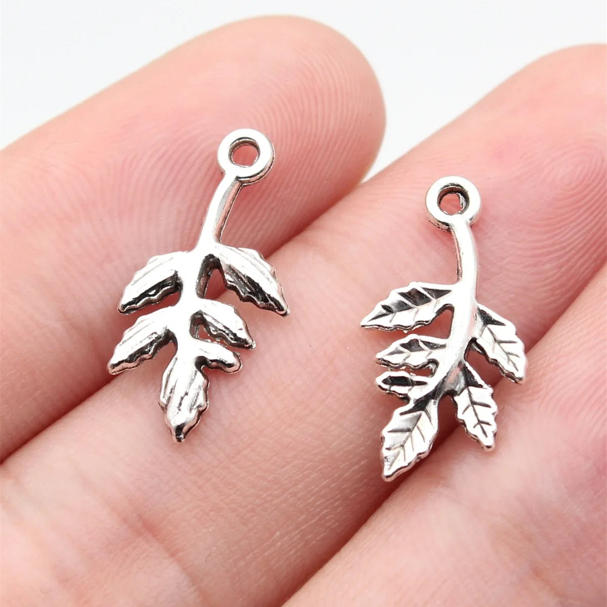 20x10mm 0.58g Multicolor Zinc Alloy Branch Charm Pendant for DIY Necklace Bracelet Making