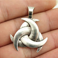 36x30mm 7.6g Antique Silver Zinc Alloy Celtic Symbol Celtic Knot Charm Pendant for DIY Necklace Bracelet Making