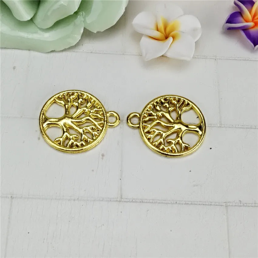 20MM Zinc Alloy Tree Of Life Charm Pendant for DIY Necklace Bracelet Jewelry Making