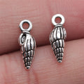 5x14mm 0.5g Multicolor Zinc Alloy Conch Shell Charm Pendant for DIY Ocean Theme Jewelry Making