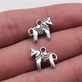 12x14mm 0.8g Antique Silver Zinc Alloy Horse Charm Pendant for DIY Necklace Bracelet Jewelry Making