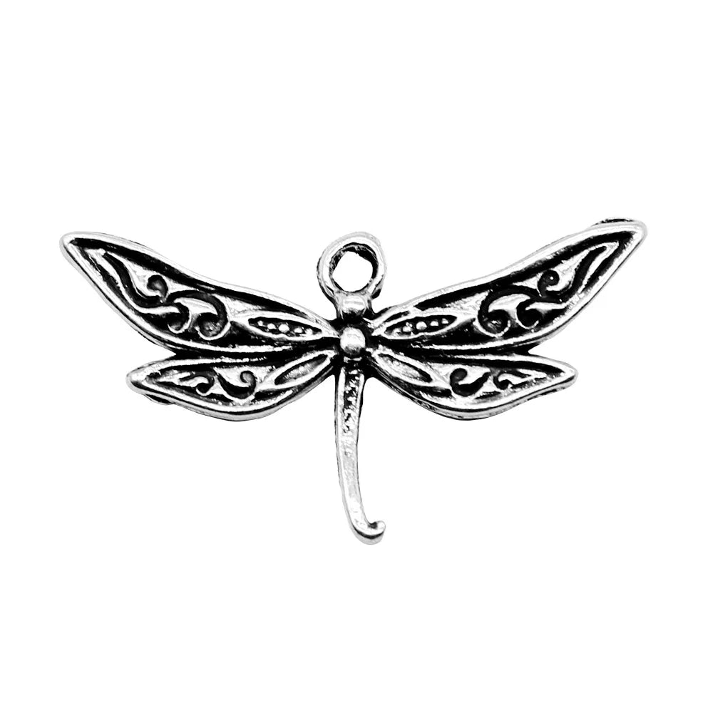 31x17mm 1.5g Multicolor Zinc Alloy Dragonfly Charm Pendant for DIY Handmade Jewelry Making