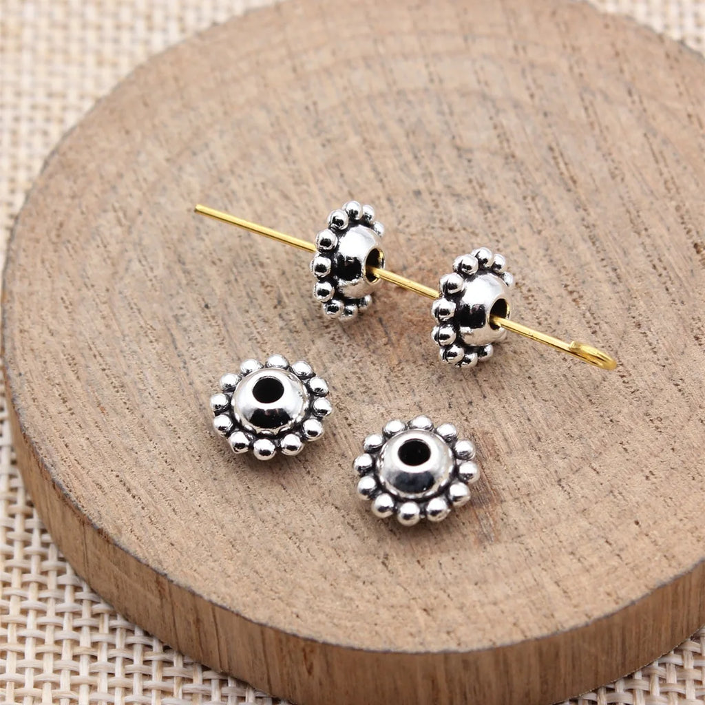 9.2x9.2x4.9mm 0.91g Multi Color Zinc Alloy Spacer Beads Jewelry Findings for DIY Pendant and Bracelet Making