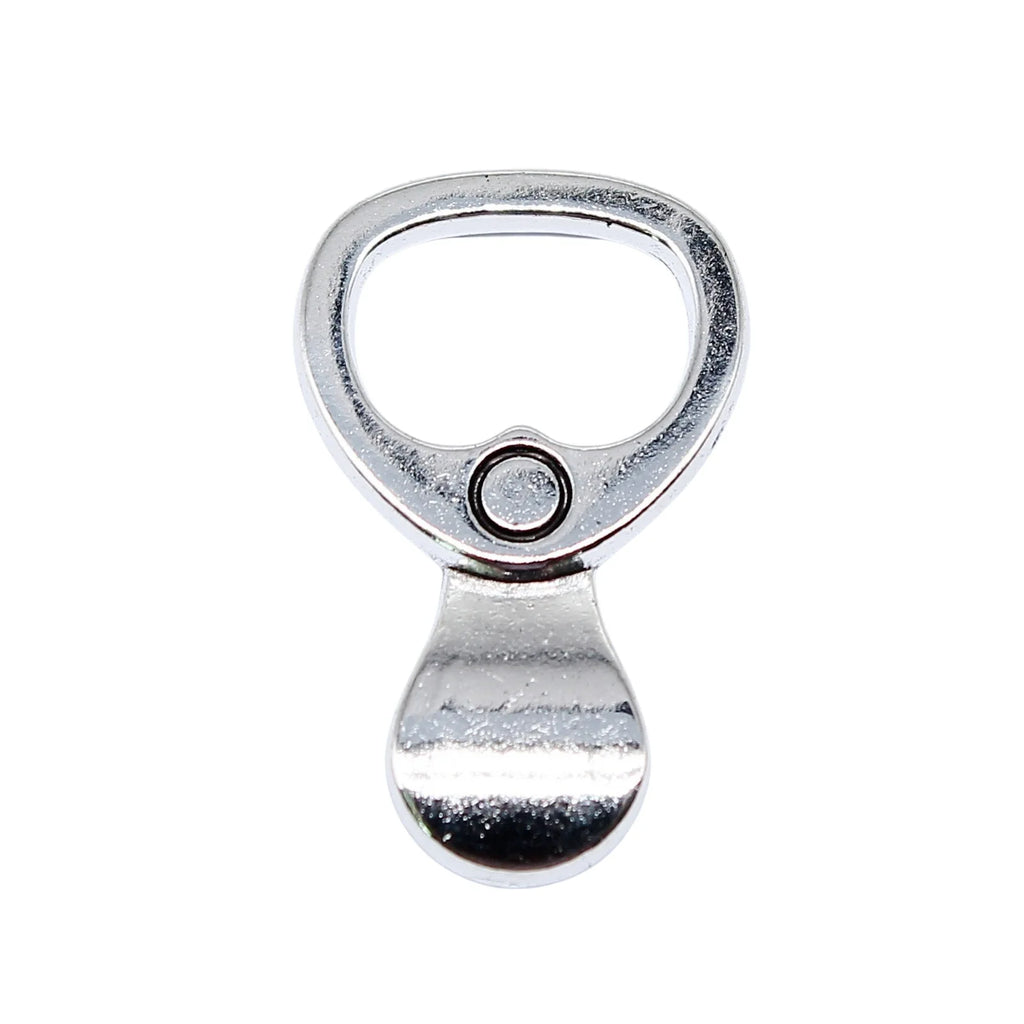23x14mm 1.4g Antique Silver Zinc Alloy Pull Tab Charm Pendant for DIY Necklace Bracelet Jewelry Making