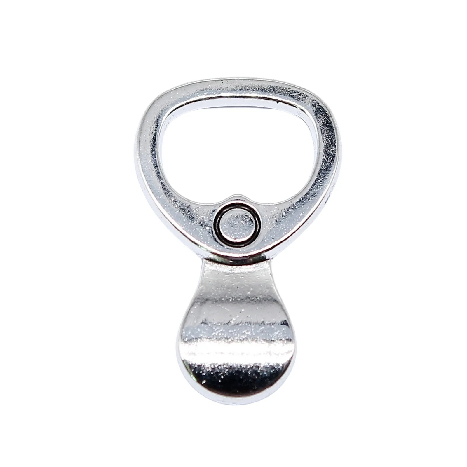 23x14mm 1.4g Antique Silver Zinc Alloy Pull Tab Charm Pendant for DIY Necklace Bracelet Jewelry Making