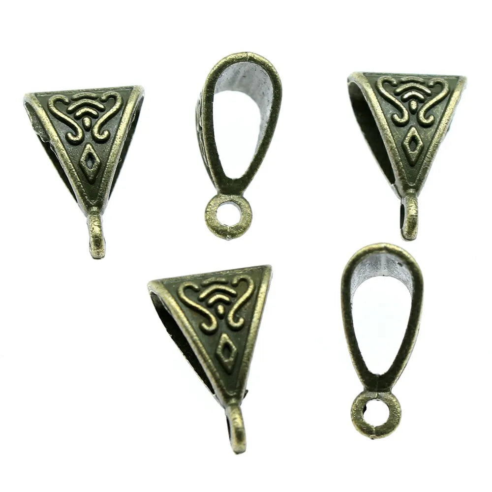 16x10mm 0.8g Multicolor Zinc Alloy Pendant Bails Connector Charms for DIY Necklace Bracelet Making