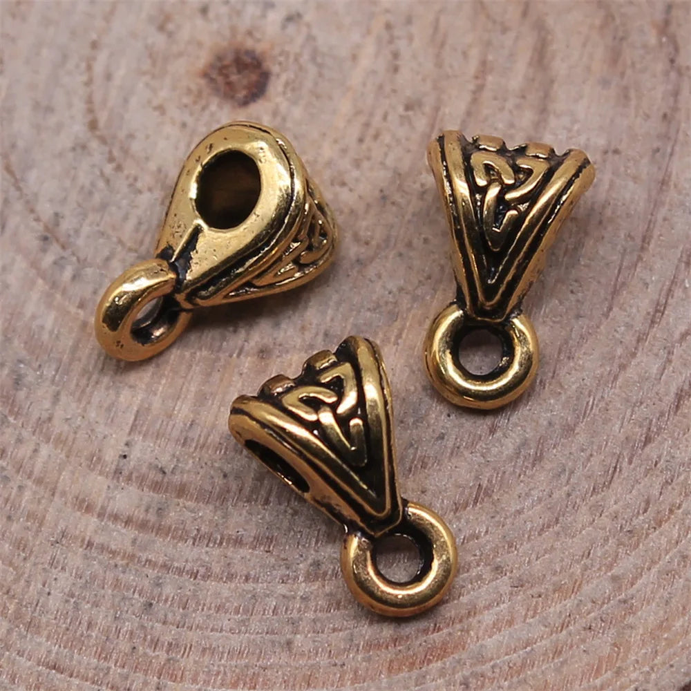 9x5x5mm 0.5g Multi-Color Zinc Alloy Pendant Bail Connectors for DIY Necklace Charm Jewelry Making
