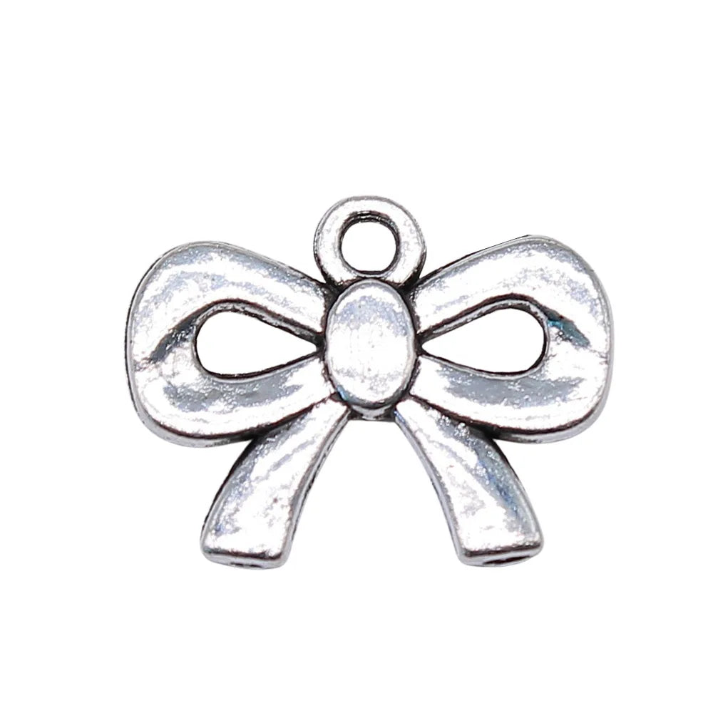 19x15mm 1.5g Multicolor Zinc Alloy Bow Tie Butterfly Charm Pendant for DIY Necklace Bracelet Jewelry Making