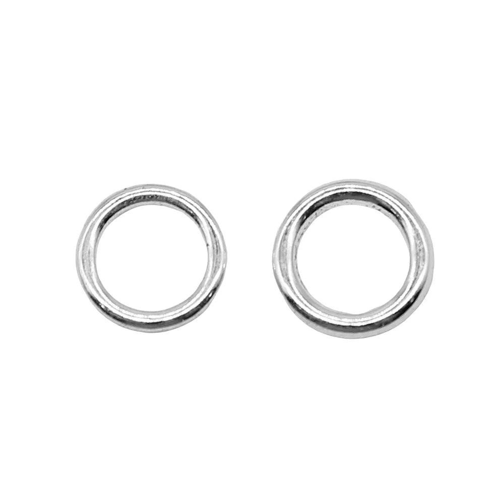 12x12mm 0.6g Antique Silver Zinc Alloy Round Ring Connector Charm for DIY Necklace Bracelet Making