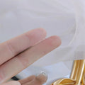 French Light Luxury Micro Pave Zircon Flower Stud Earrings Copper Petal Design Silver Plated Pins