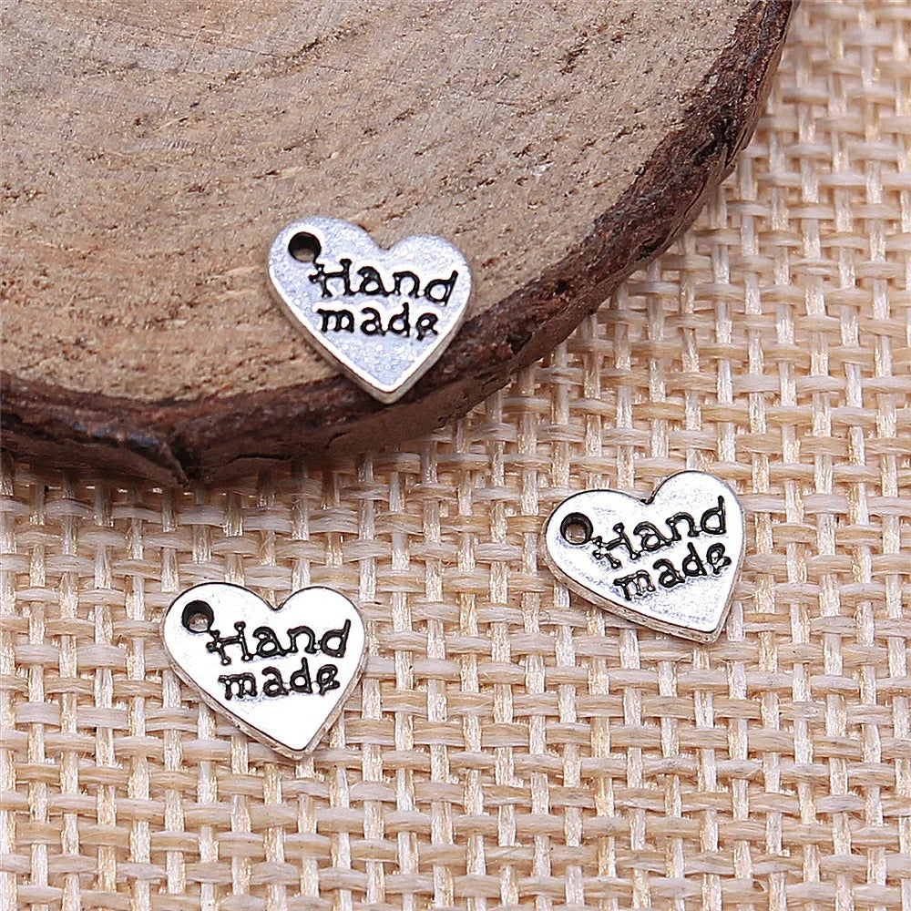 8x8mm 0.4g Multicolor Zinc Alloy Small Heart Charm Pendant for DIY Bracelet Necklace Jewelry Making