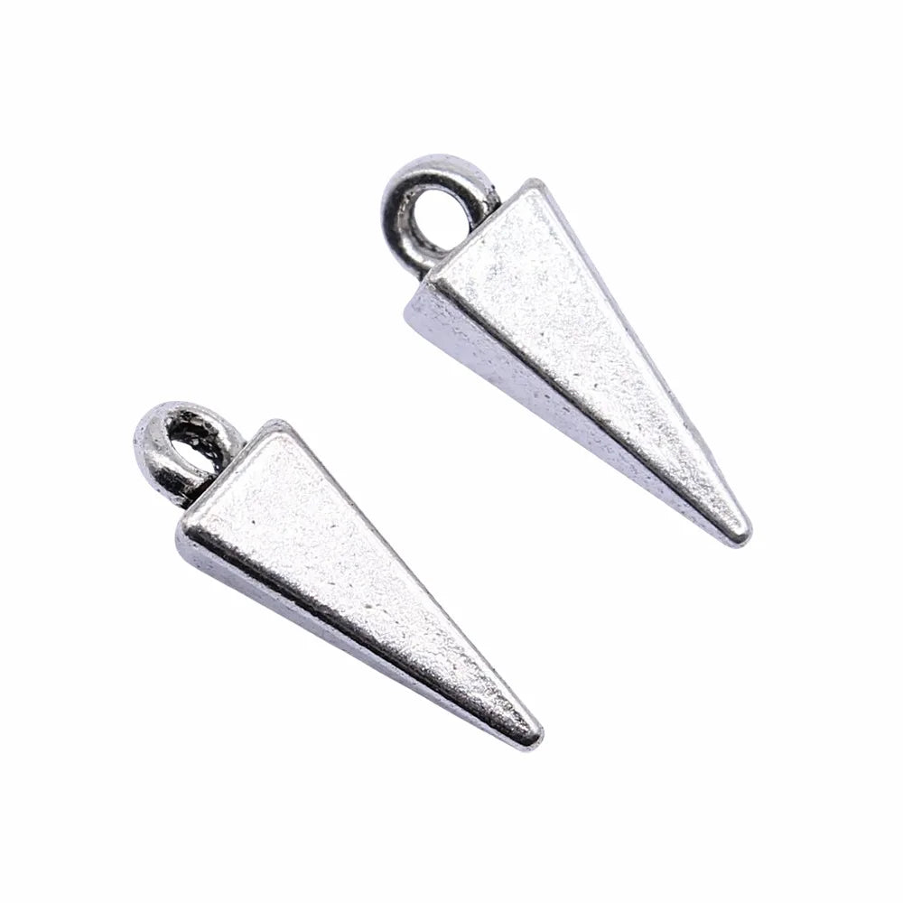 16x4mm 1.1g Multicolor Zinc Alloy Cone Charm Pendant for DIY Necklace Bracelet Jewelry Making