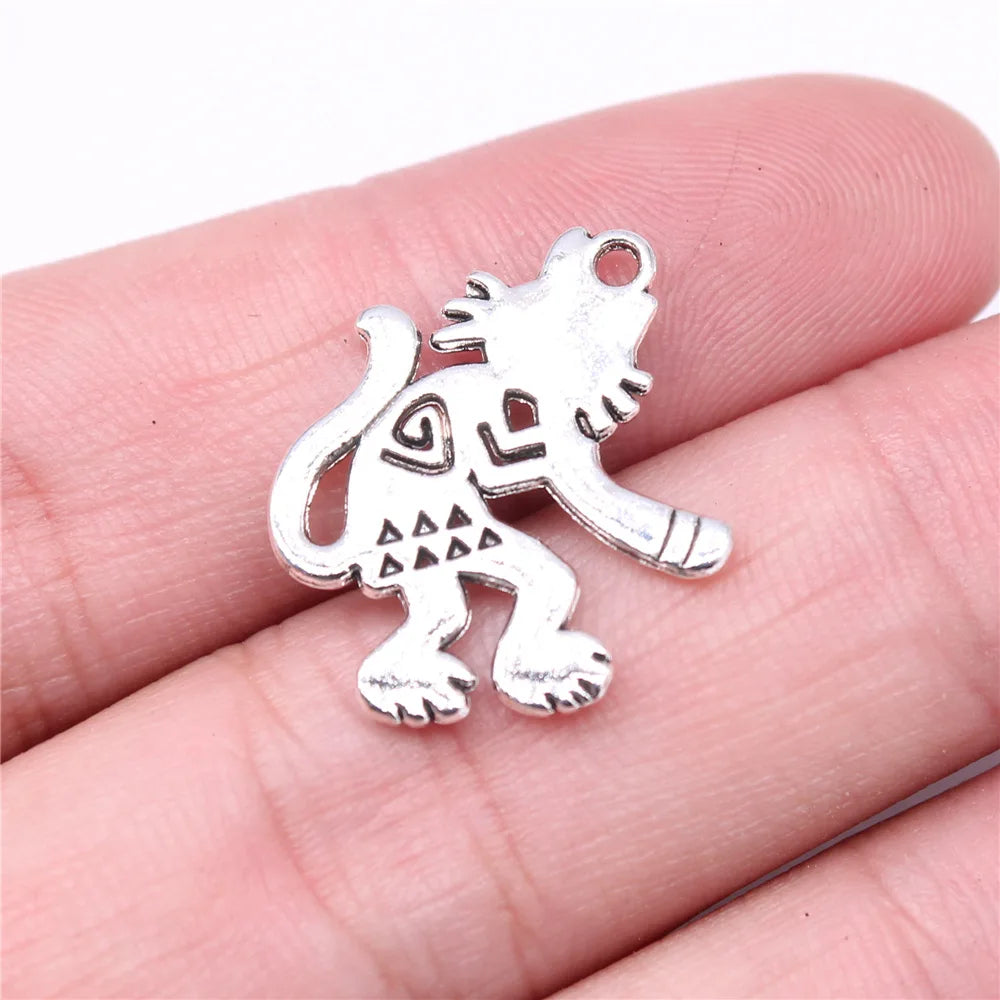 24x19mm 1.8g Antique Silver Zinc Alloy Demon Charm Pendant for DIY Necklace Bracelet Making