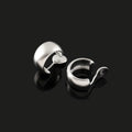 Elegant Matte Gold Alloy C Shaped Hoop Ear Cuffs, Stud & Clip On No Piercing French Commuter Earrings