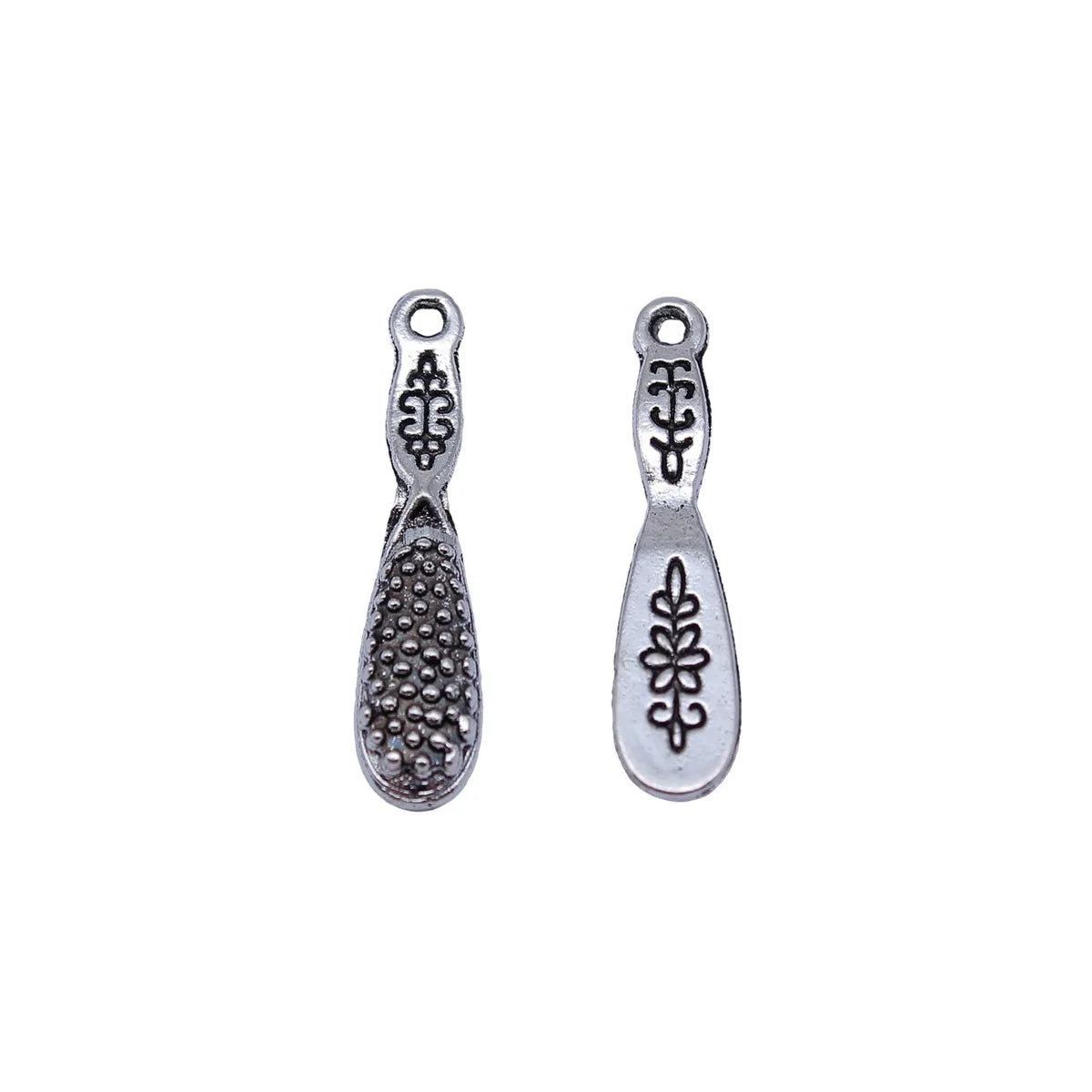 27x6.2mm 1.1g Antique Silver Zinc Alloy Vintage Comb Charm Pendant for Necklace Bracelet Jewelry Making