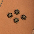 11MM Antique Silver Zinc Alloy Flower Hollow Double Sided Charm Pendant for DIY Necklace Bracelet Jewelry Making
