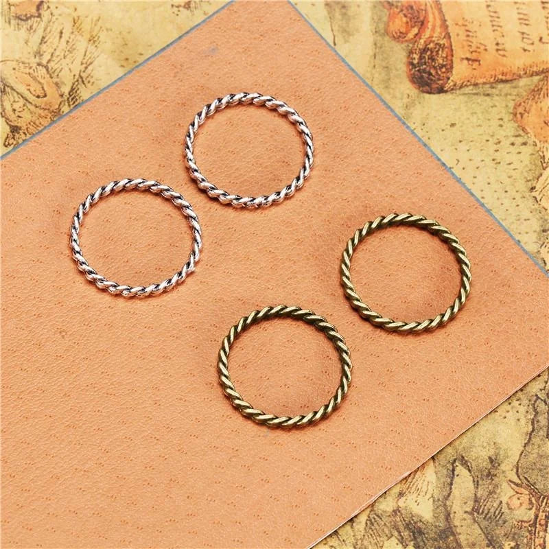 20MM Antique Silver Zinc Alloy Charm Pendant for DIY Necklace Bracelet Jewelry Making