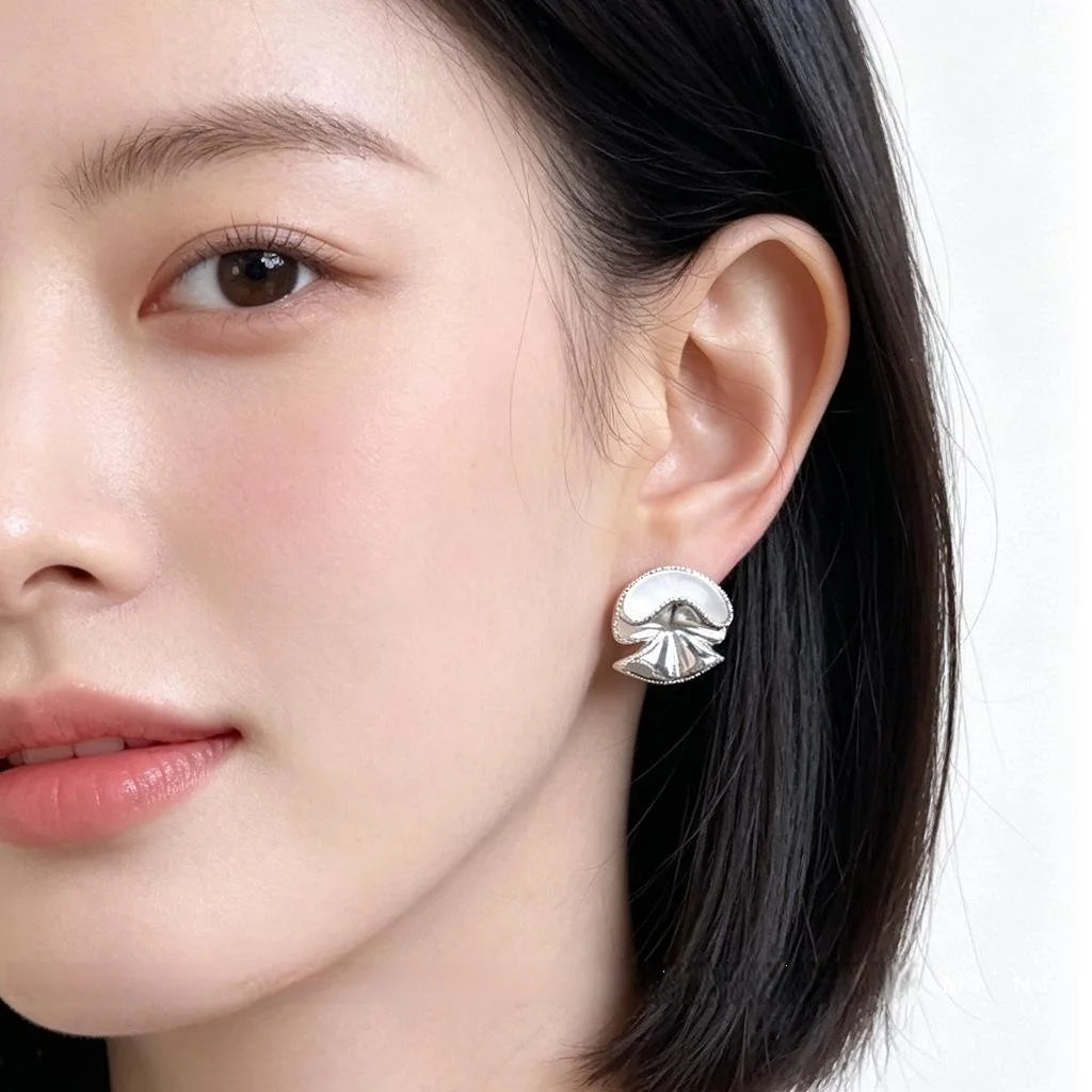 Micro Pave Zircon Bow Stud Earrings Copper Sweet Fresh Summer Jewelry For Women