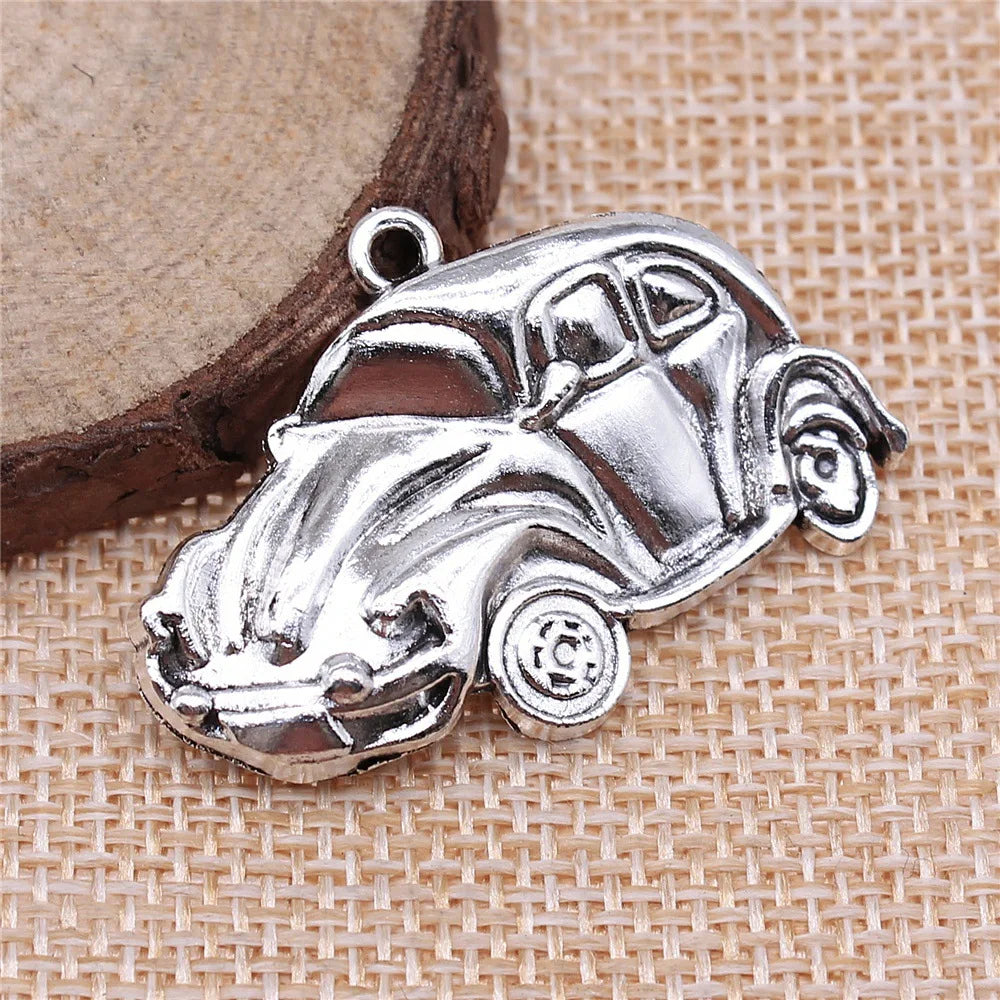 39x26mm 4.5g Multicolor Zinc Alloy Car Charm Pendant for DIY Keychain Necklace Bracelet Making