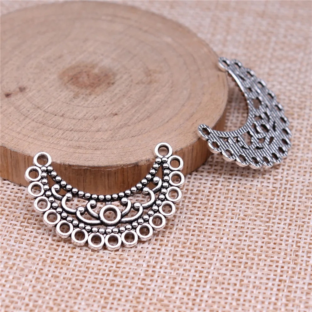 34x20mm 2.62g Multicolor Zinc Alloy Geometric Earring Connector Charms for DIY Earrings Jewelry Making