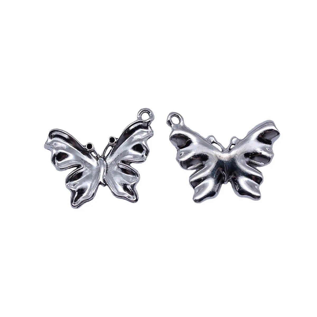23x19mm 1.75g Antique Silver Zinc Alloy Butterfly Charm Pendant for DIY Necklace Bracelet Jewelry Making