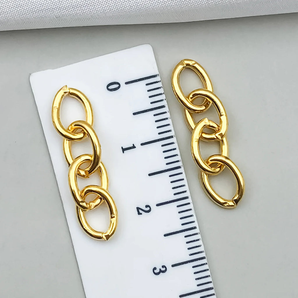 Iron Four Section O Chain Extension Chain Connector for DIY Key Ring Jewelry Accessories