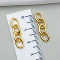 Iron Four Section O Chain Extension Chain Connector for DIY Key Ring Jewelry Accessories