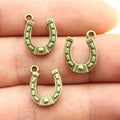 15x12mm 0.9g Multicolor Zinc Alloy Horseshoe Charm Pendant for DIY Bracelet Necklace Making
