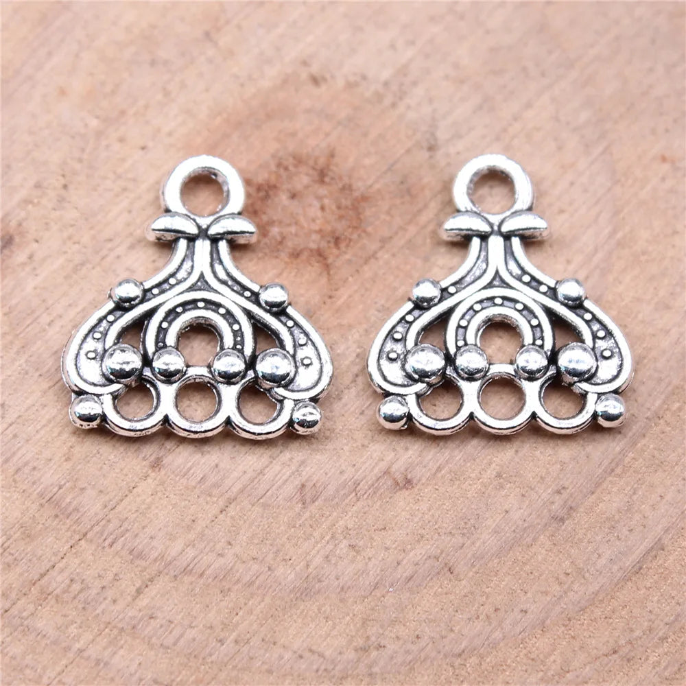 14x13mm 0.7g Multicolor Zinc Alloy Mini Geometric Connector Charms for DIY Earrings Jewelry Making