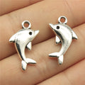 23x13mm 1.7g Multicolor Zinc Alloy Dolphin Charm Pendant for DIY Necklace Bracelet Jewelry Making Findings