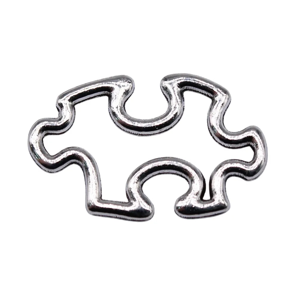 24x15mm 1.54g Antique Silver Zinc Alloy Puzzle Charm Pendant for DIY Necklace Bracelet Jewelry Making