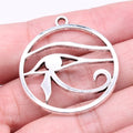 39x35mm 4.6g Multicolor Zinc Alloy Eye of Horus Charm Pendant for Egyptian Theme DIY Jewelry