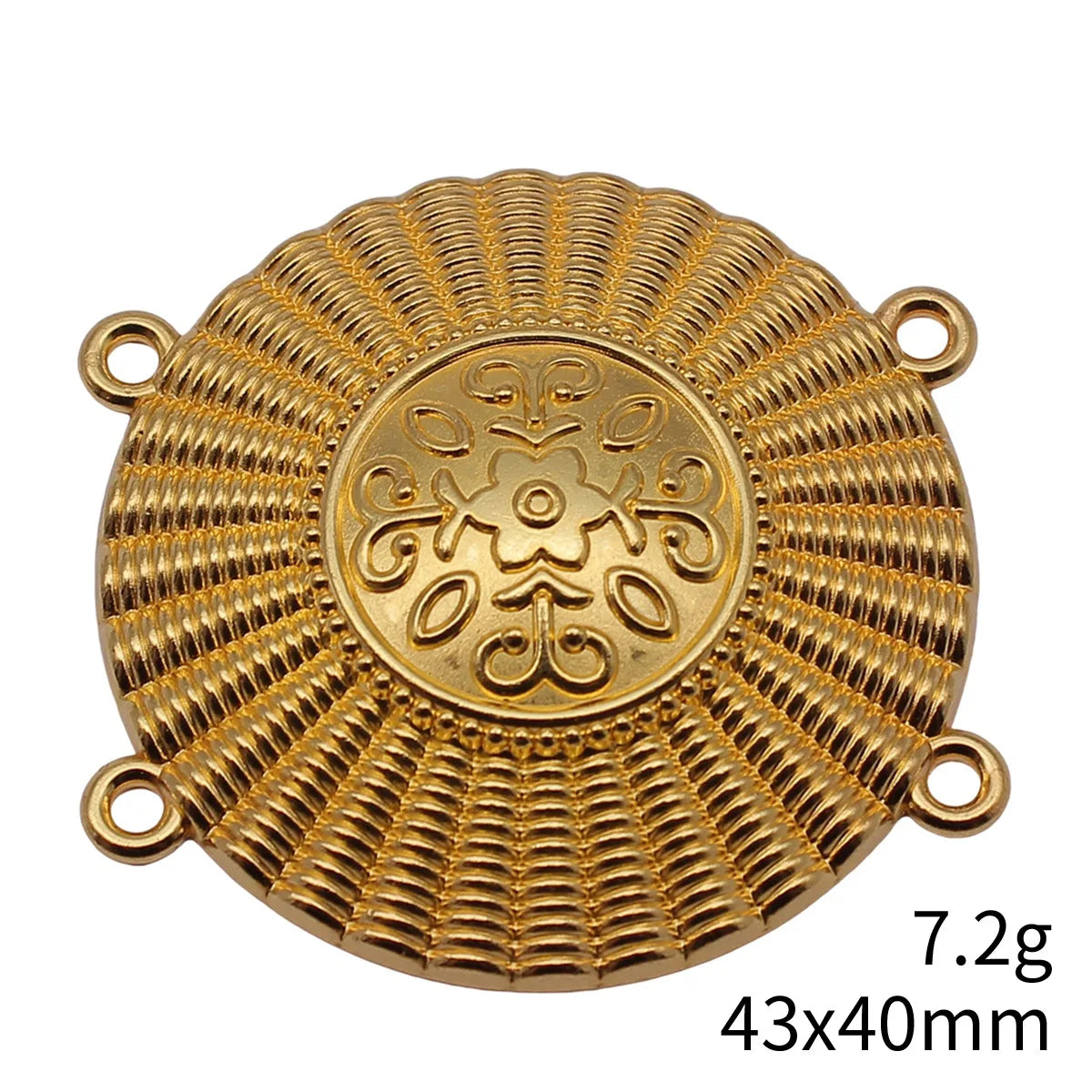 43x40mm 7.2g Multicolor Zinc Alloy 4 Hole Connector Charm for Body Chain Waist Chain Jewelry Making