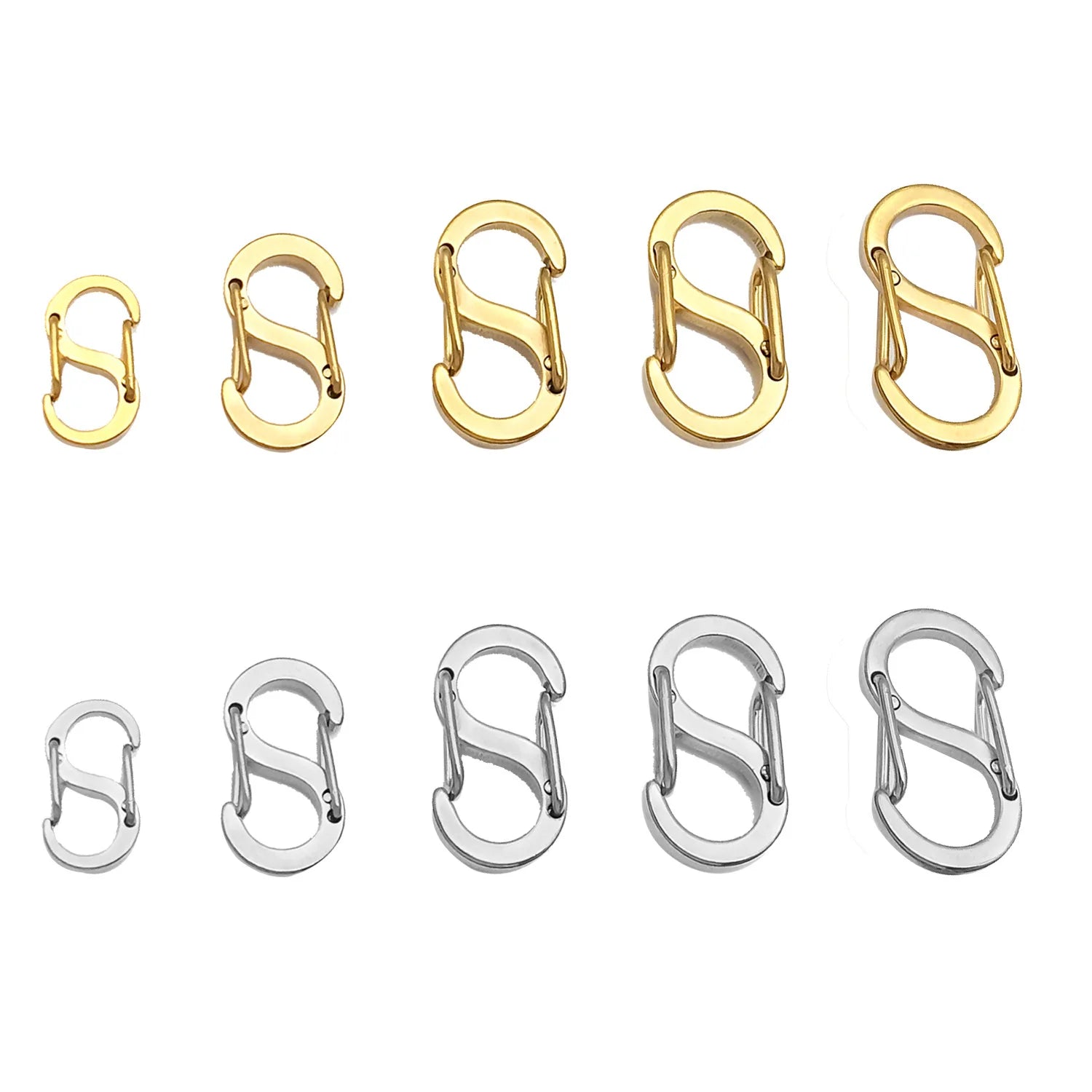 Stainless Steel S Shaped 8 Clasp for Bracelet, Necklace and Bag Hardware