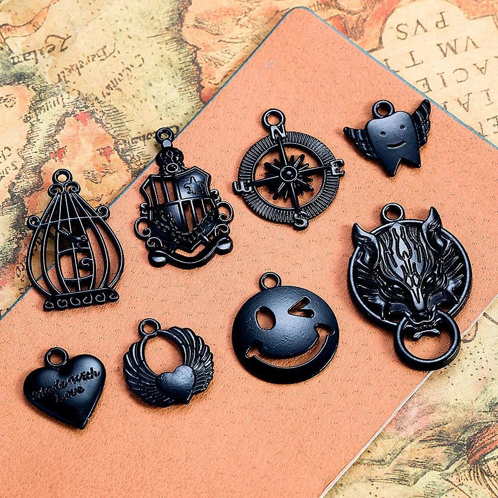 Zinc Alloy Heart Charm Pendant for DIY Necklace Bracelet Jewelry Making