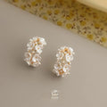 14K Plated Copper Floral Petal Drop Earrings Sweet Summer Style
