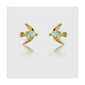 Original Designer 14K Gold Plated Copper Bird Stud Earrings For Women, Niche Animal Jewelry