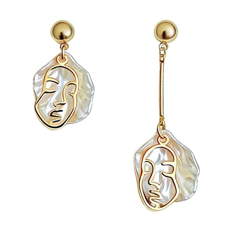 Asymmetric Long Geometric Line Drop Earrings Eco-Friendly Copper Casual Fashion Jewelry