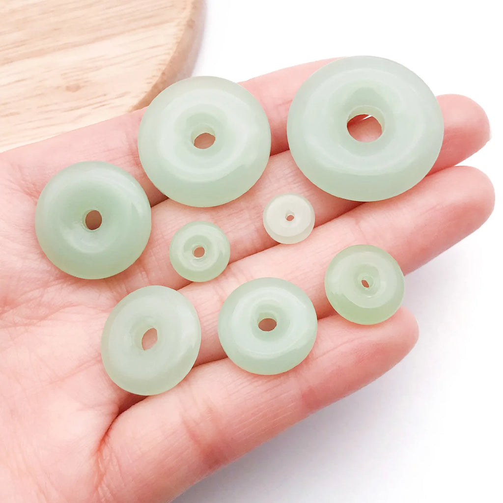 Glass Chinese Style Peace Buckle Loose Beads for Bracelet Necklace Jewelry Findings