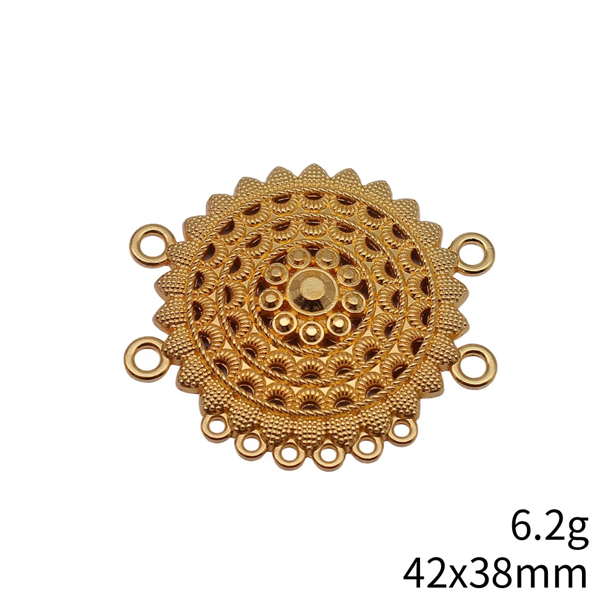 42x38mm 6.2g Multicolor Zinc Alloy 4-Hole Connector Charm for Body Chain Waist Chain Headpiece DIY