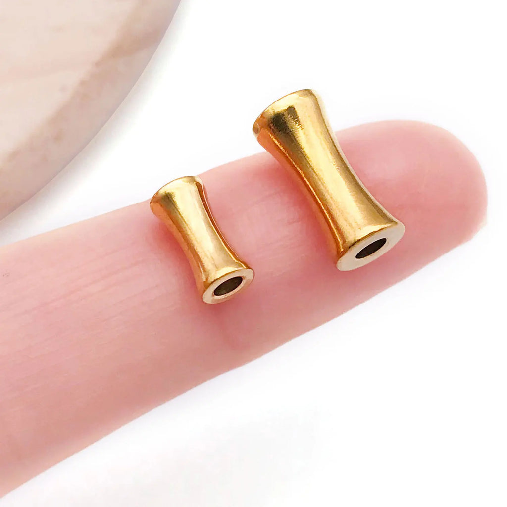Vacuum Plated Stainless Steel Barrel Tube Spacer Beads for DIY Bracelets Necklaces