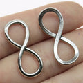 30x12mm 1.5g Multicolor Zinc Alloy Infinity Symbol Connector Charm for DIY Bracelet Jewelry Making