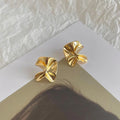 14K Gold Plated Copper Irregular Geometric Drop Earrings Luxury Fashion Jewelry for Women