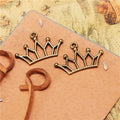 30x20MM 1414G Antique Silver Zinc Alloy Hollow Crown Charm Pendant for DIY Necklace Bracelet Jewelry Making
