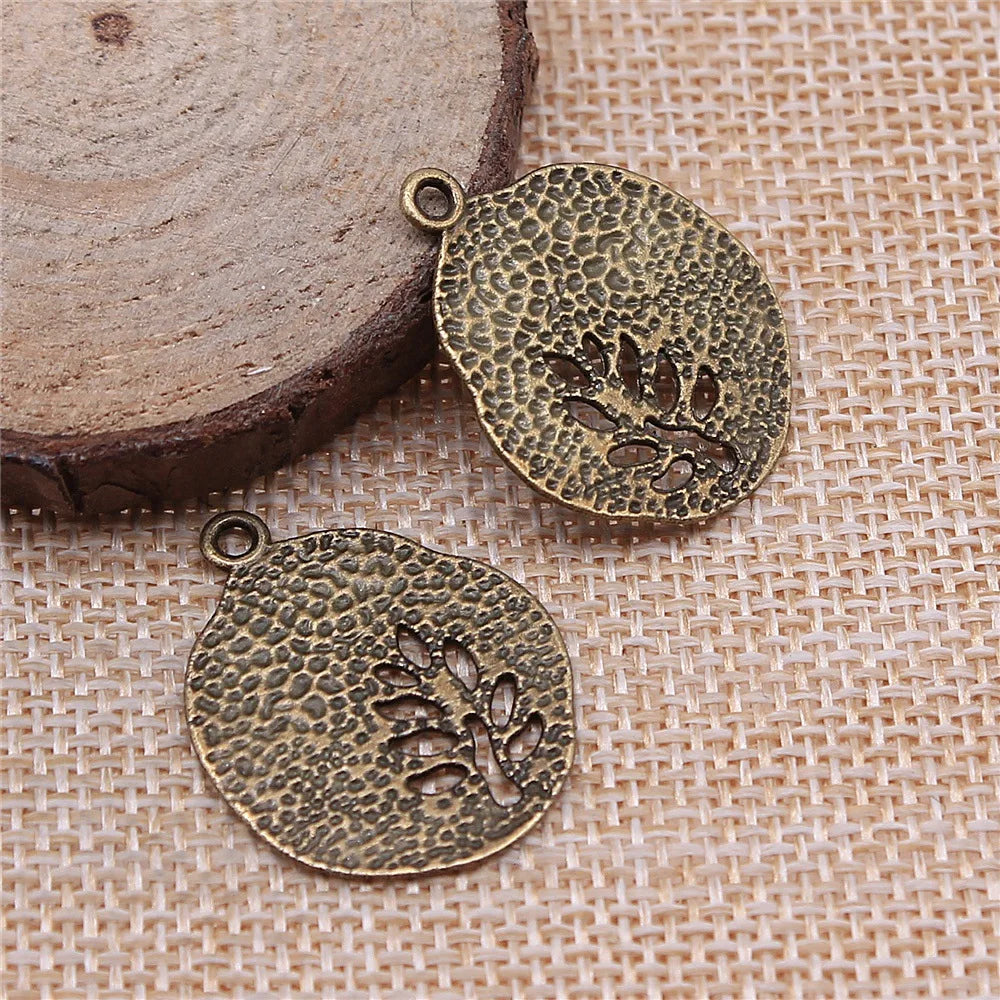 28x23mm 2.5g Multicolor Zinc Alloy Tree Charm Pendant for Necklace Bracelet DIY Jewelry Making