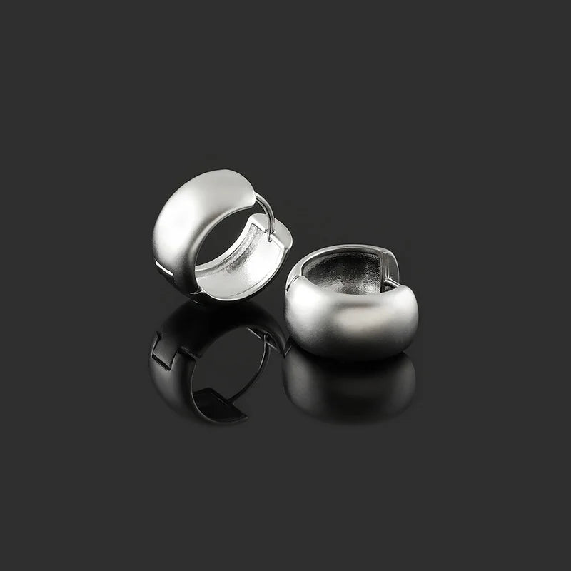 Elegant Matte Gold Alloy C Shaped Hoop Ear Cuffs, Stud & Clip On No Piercing French Commuter Earrings